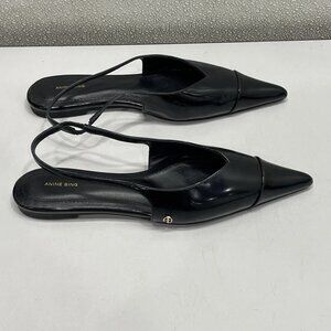 Anine Bing Black Cowhide Ankle Strap Flats – Size 7 (EU 37)